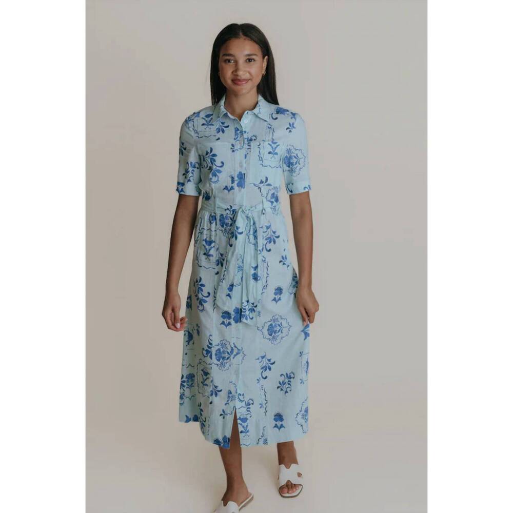 NEW LAROQUE ellie midi dress in saltscape